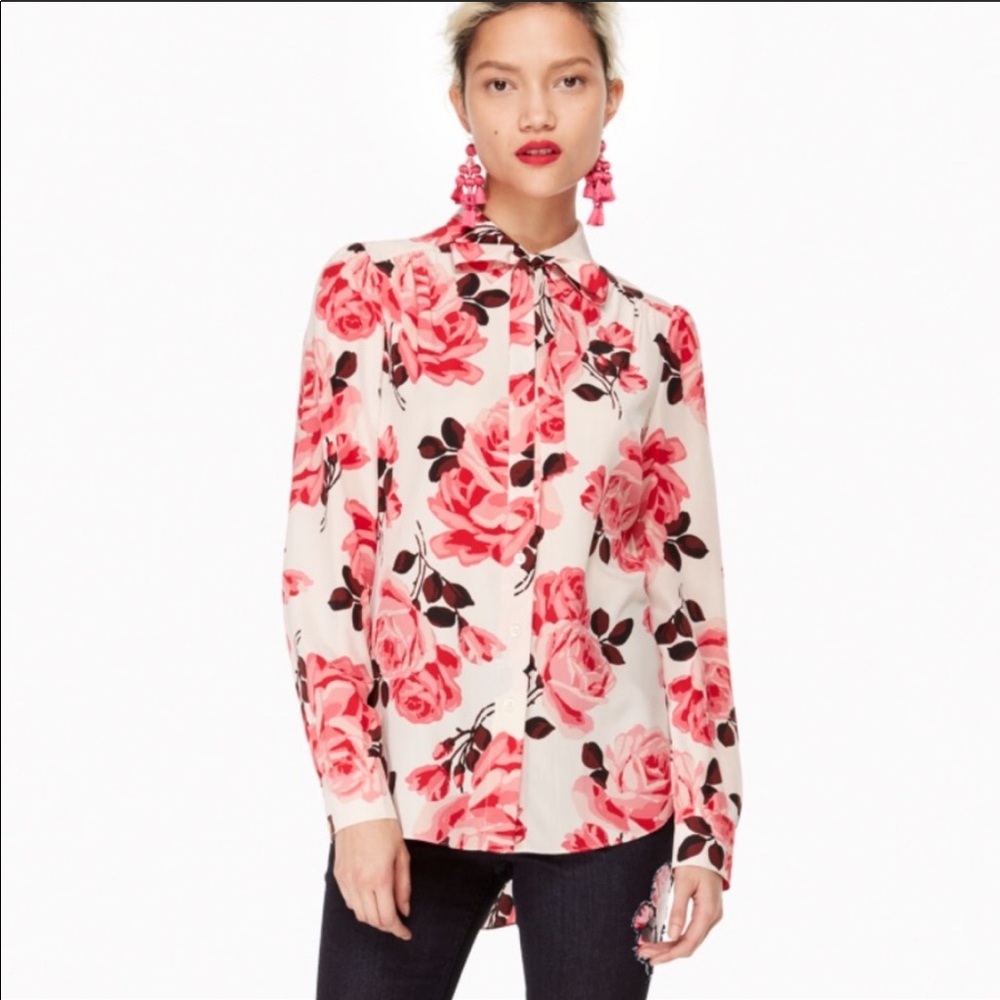 Kate Spade Rambling Roses Blouse